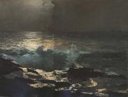 Winslow Homer Moonlight,Wood Island Light (mk44) Sweden oil painting reproduction